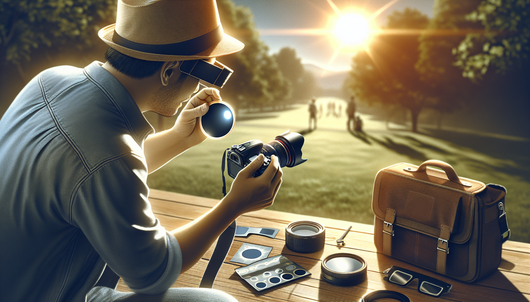 Photographing a total eclipse of the sun